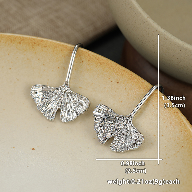 Women's Unique Ginkgo Leaf Earrings — Ideal Gift for Her